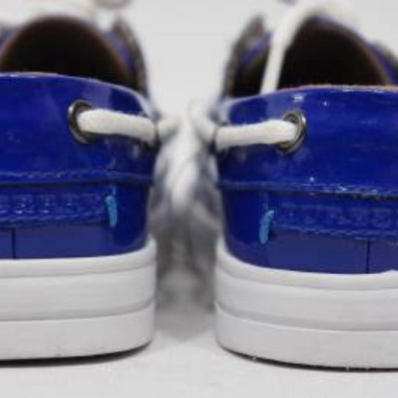 BURBERRY REESE PATENT LEATHER BOAT KIDS SHOES 11.5 - Picture 3 of 3